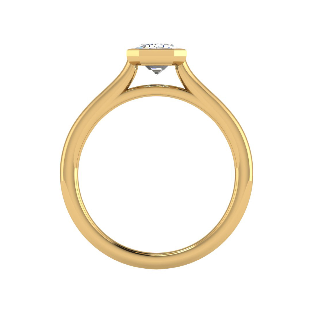 Emery Bezel Solitaire engagement Ring